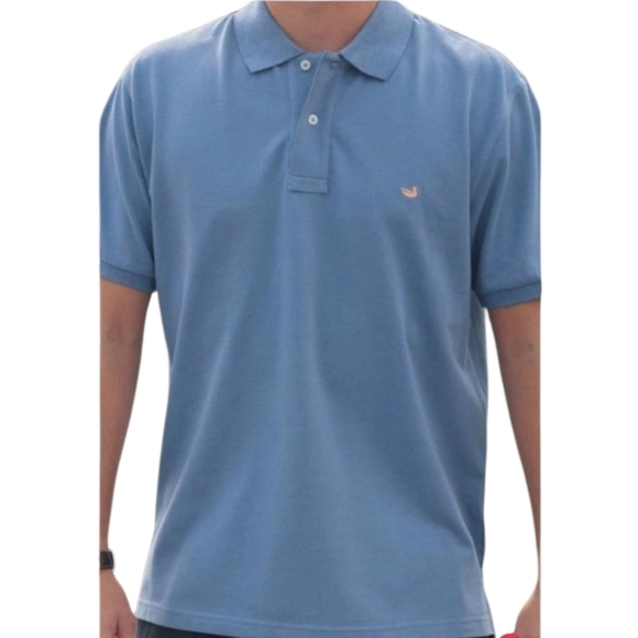 Southern Marsh Mens Stonewall Heathered Polo Washed Blue Size 2XL Preppy Work - Picture 9 of 9